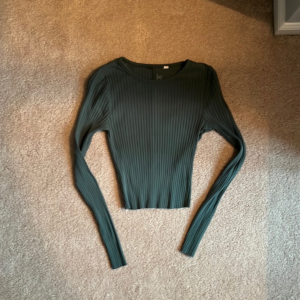 Pacsun Ribbed Crop Long Sleeve